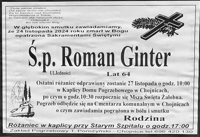 Jak sprawdzić datę pogrzebu w Chojnicach i uniknąć nieporozumień