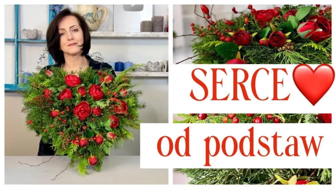 Jak zrobić stroik serce na cmentarz - piękna dekoracja na grób