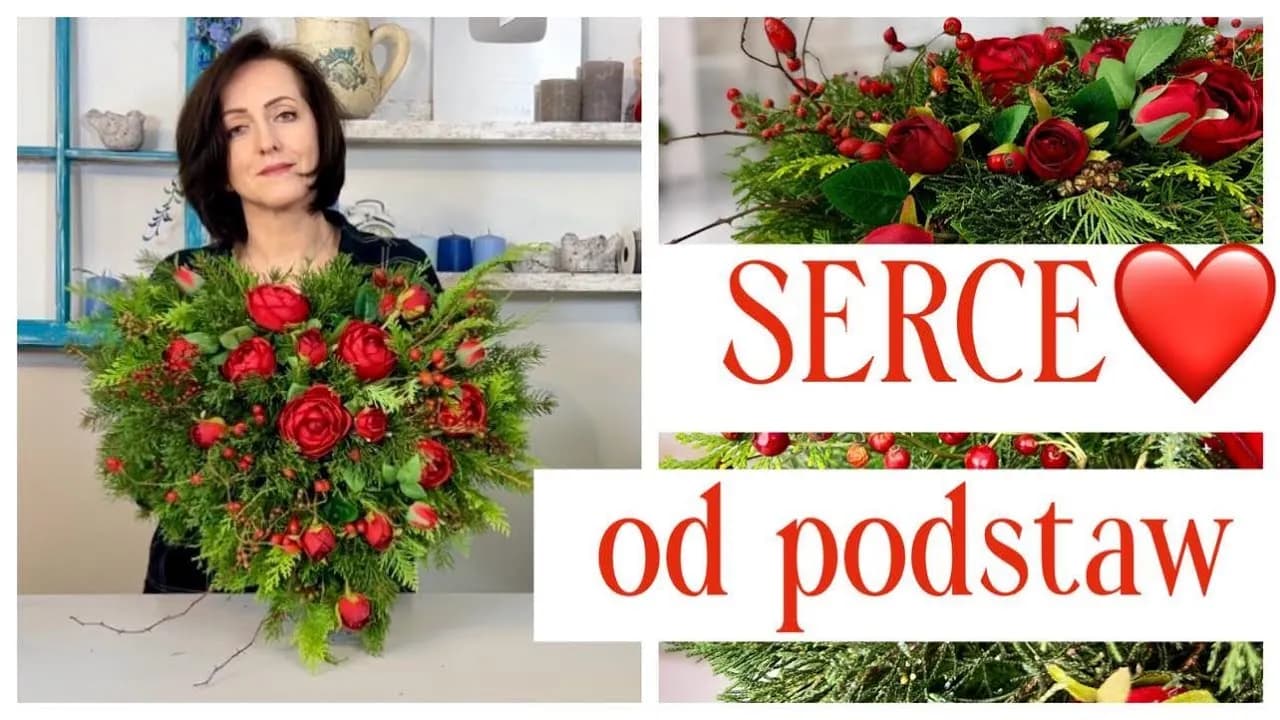 Jak zrobić stroik serce na cmentarz - piękna dekoracja na grób